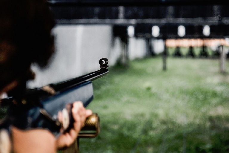 Shooting range in Rumba parish