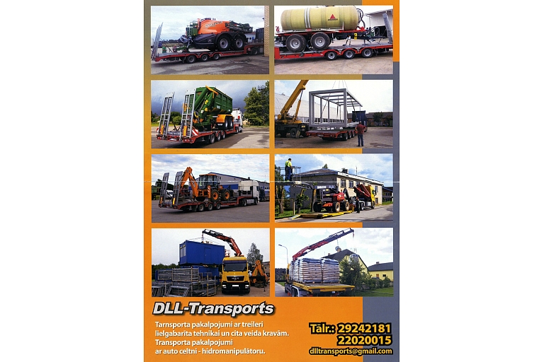 Transport services with trailer Saldus