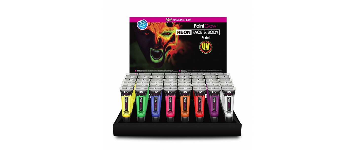 UV aktīvās ķermeņa krāsas