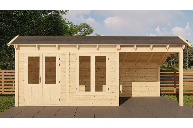 Wooden house production