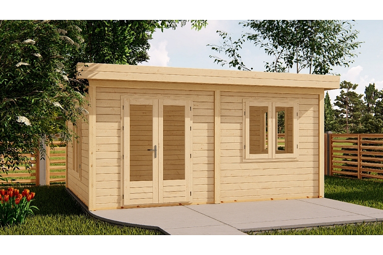 Wooden house production