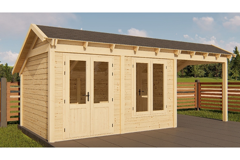Wooden house production