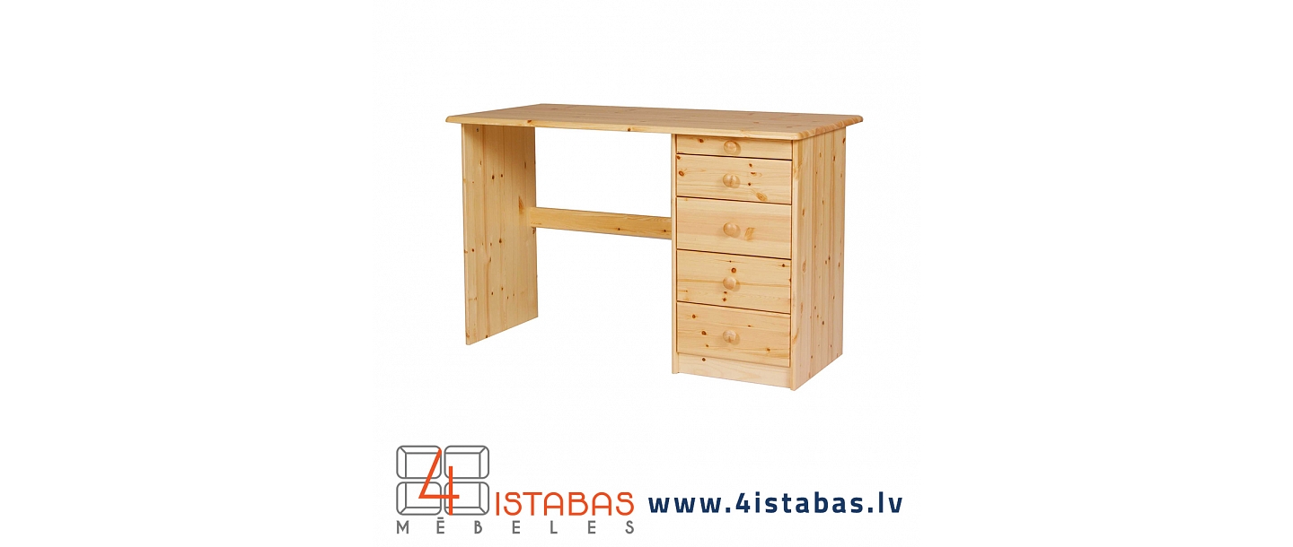Wooden desk, table with drawers, furniture online store Latvia Riga Brocēni Kuldiga