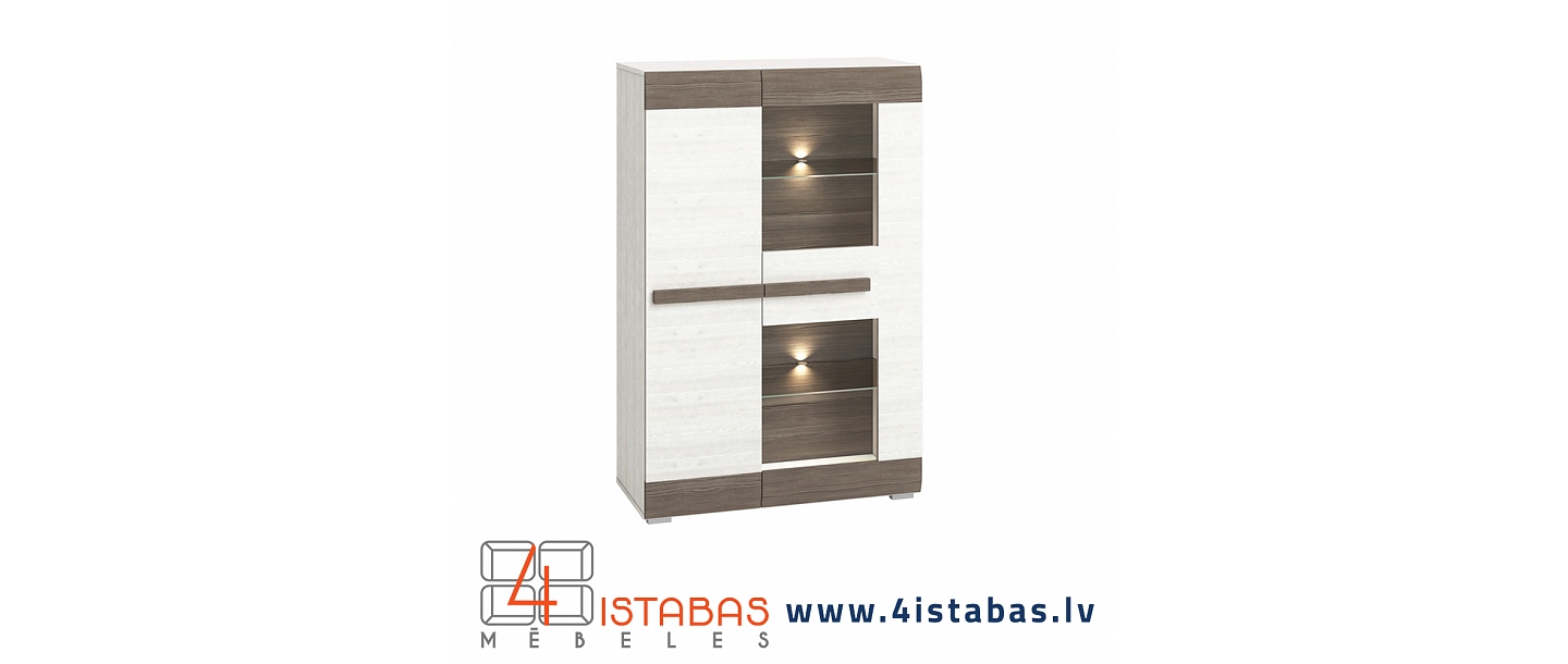 showcase with lighting, showcase with glass shelves, furniture online store Latvia Riga furniture online