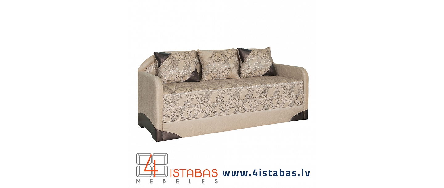 Comfortable pull-out sofa with pillows and laundry box, online furniture store Latvia Cēsis furniture online