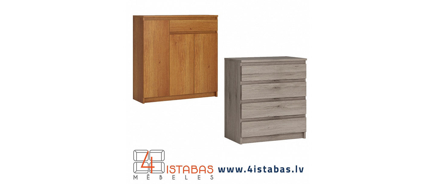 Cheap dressers, spacious chest of drawers, online furniture store Latvia Cēsis furniture online