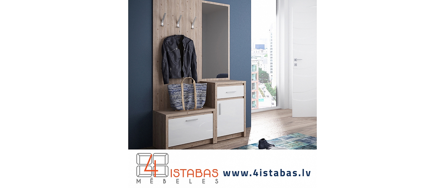Entrance hall furniture, corridor shoe cabinet, online furniture store Latvia Cēsis furniture online