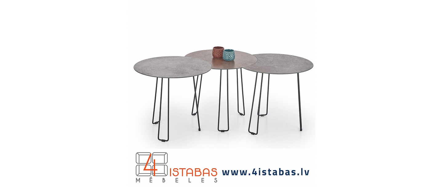 Журнальные столы, набор журнальных столиков, интернет-магазин мебели Латвия Цесисская мебель онлайн