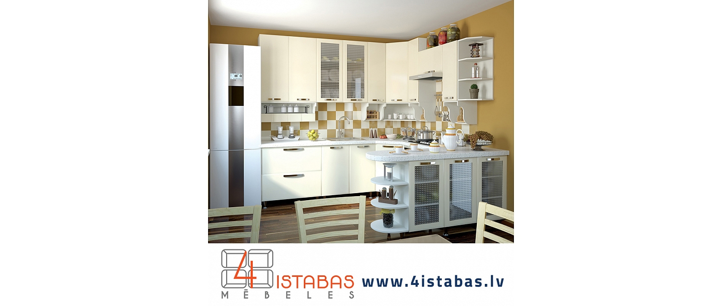 белая кухня, дешевые кухонные гарнитуры, интернет-магазин мебели Латвия Цесисская мебель онлайн