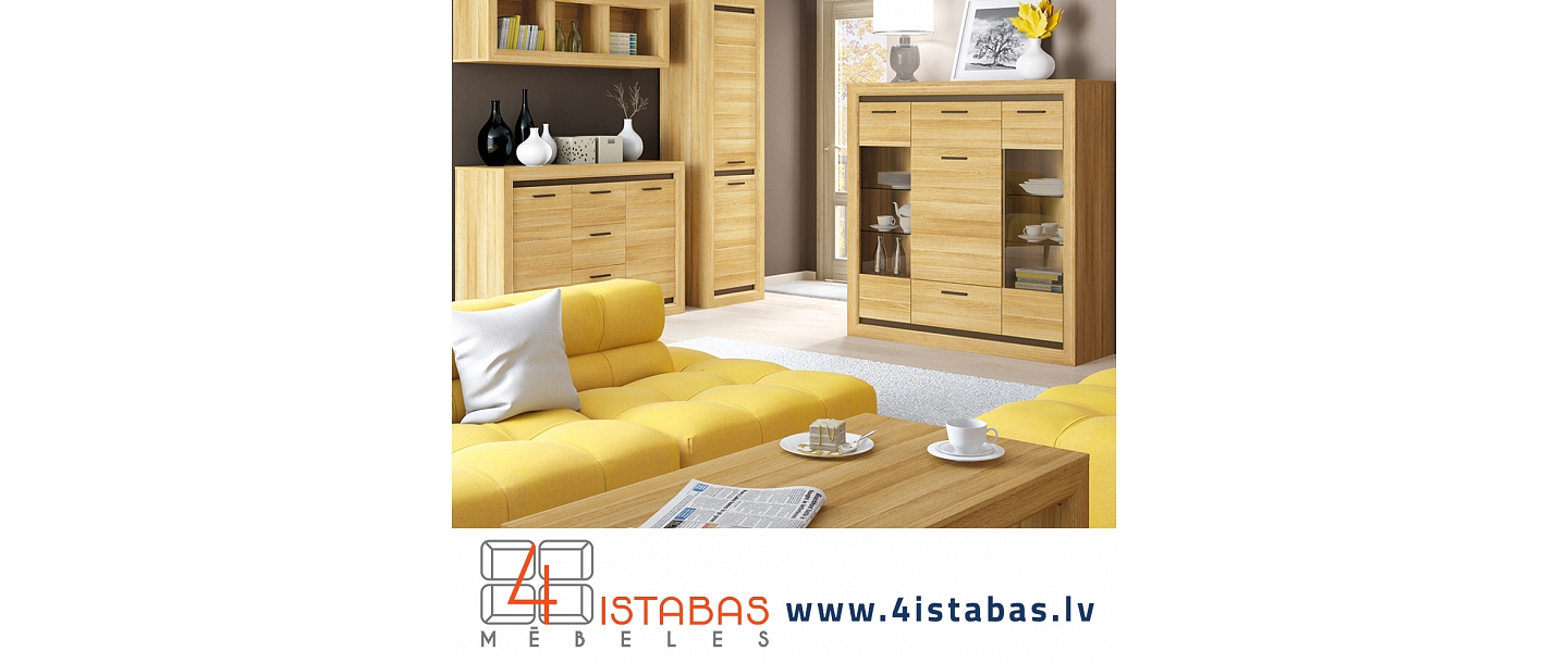 мебель для гостиных, витрины, комод, журнальный столик, интернет-магазин мебели Латвия Цесисская мебель онлайн