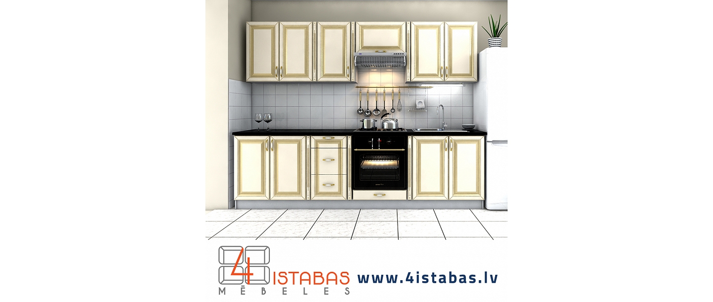 classic style kitchen, economical kitchen units, online furniture store Latvia Cēsis furniture online