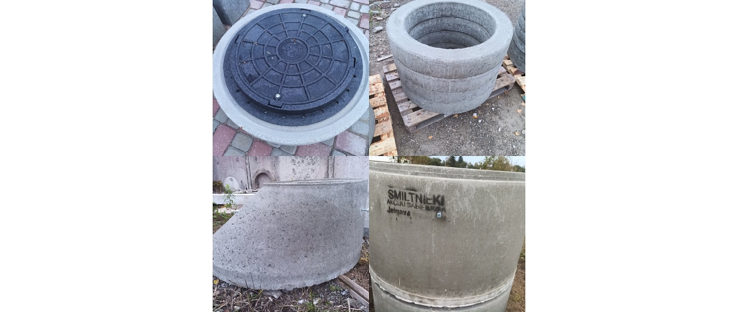 Well curbs for well and sewerage