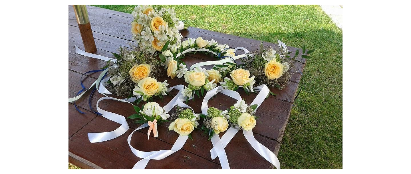 Organization of events, attributes, flower trade, floristry