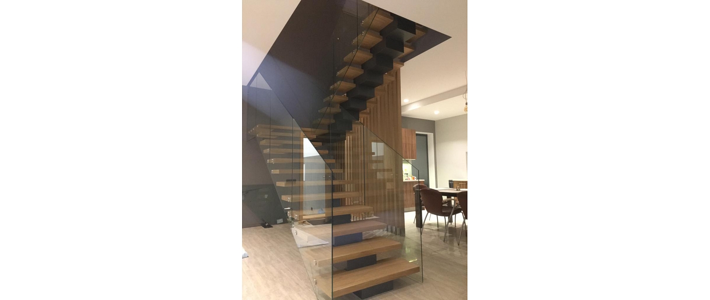 Glass railings for stairs