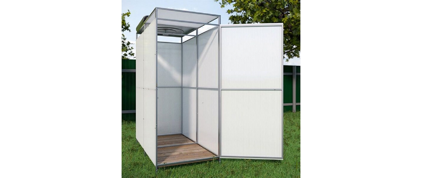 Summer shower with anteroom