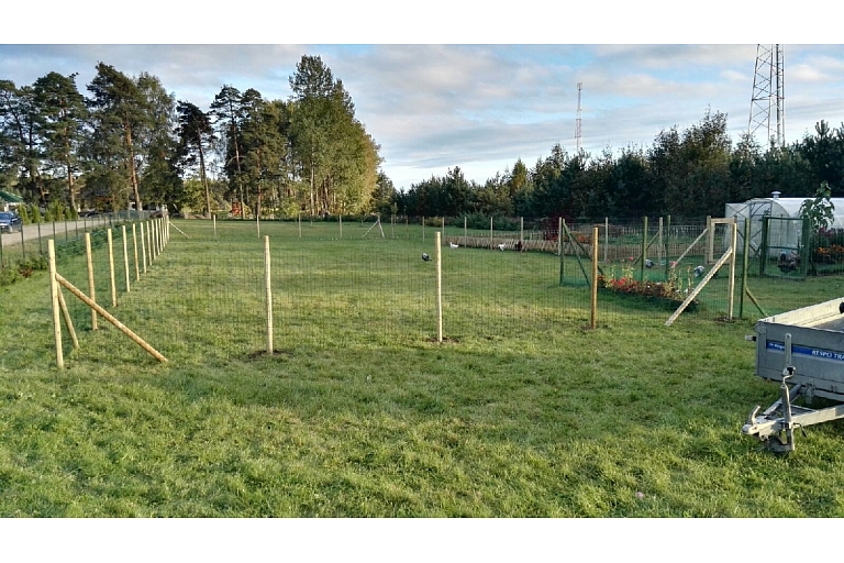 Agricultural fence welded for birds
