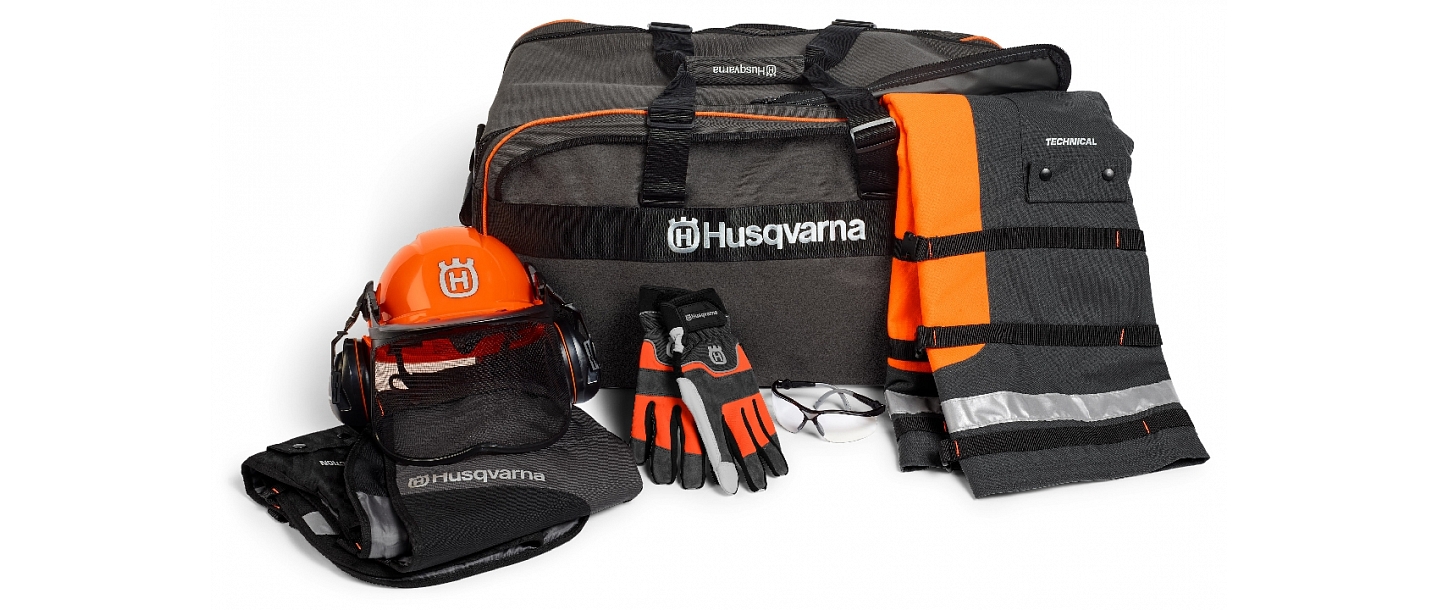 Protective clothing and equipment for foresters Husqvarna