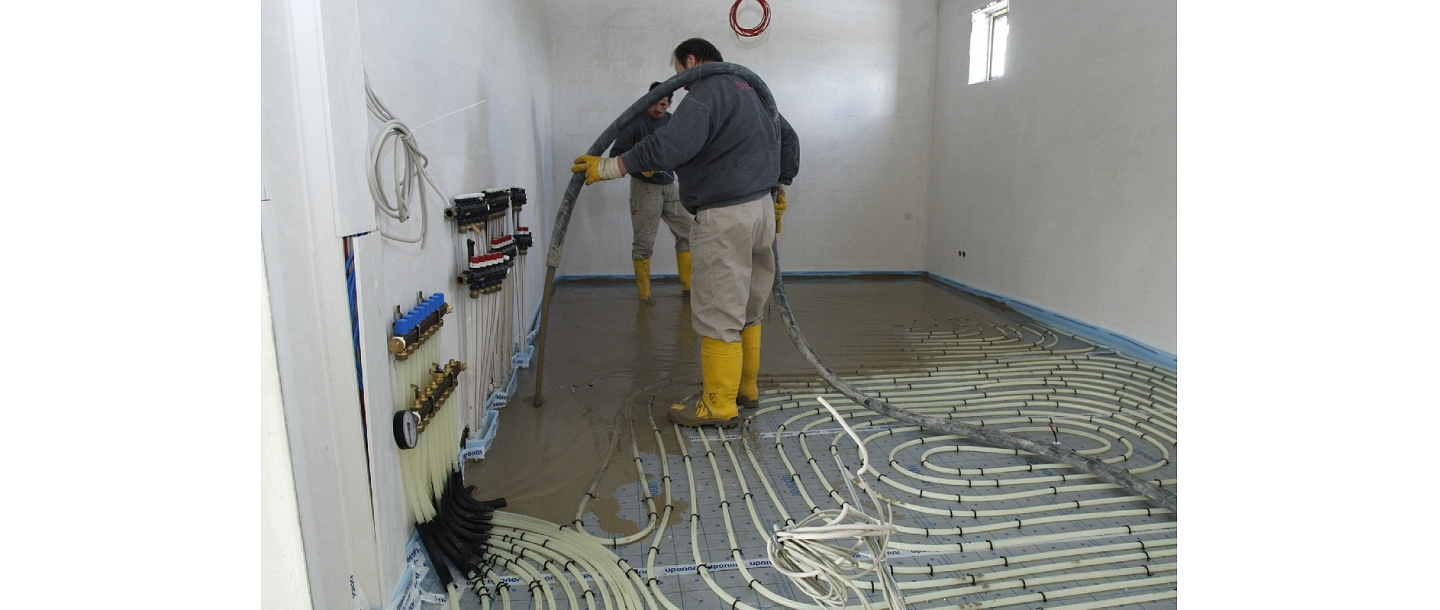 Uponor warm floor laying Tacker