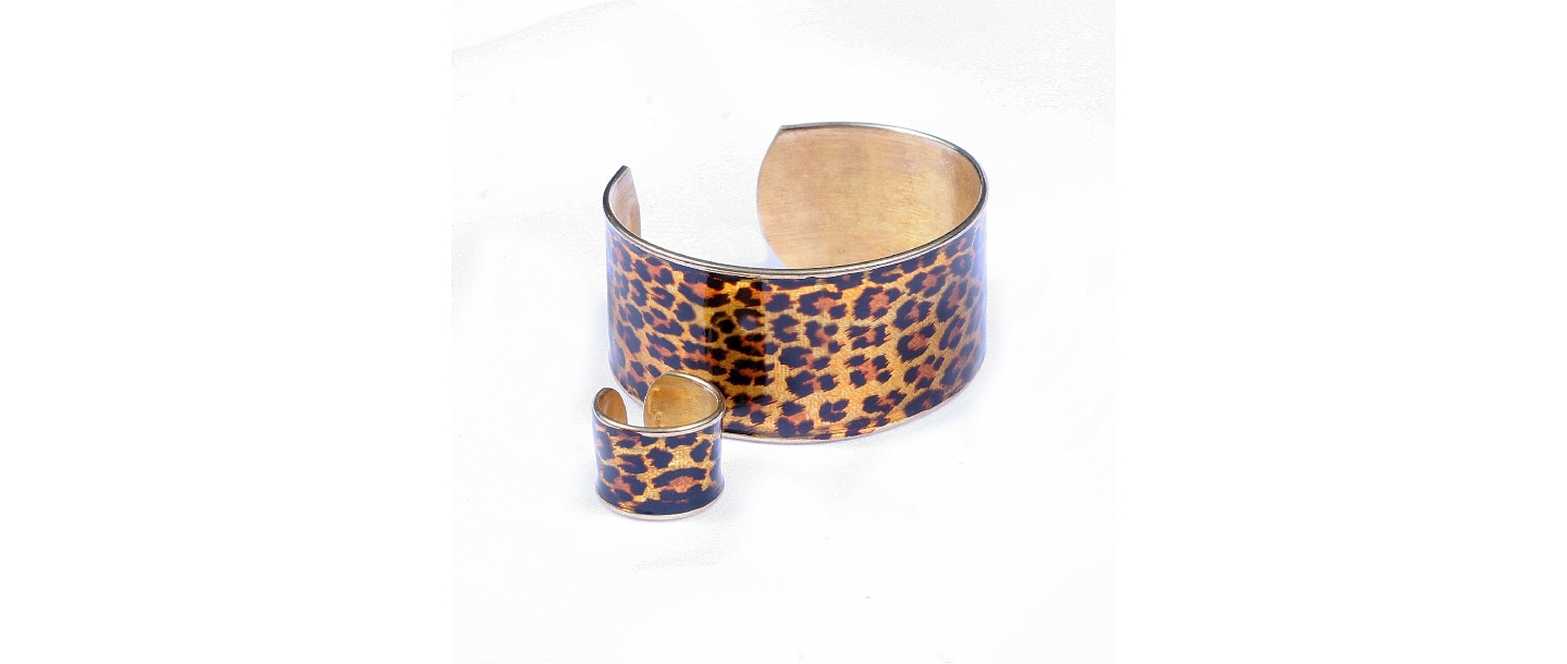 Contemporary silver jewelry with gold plating