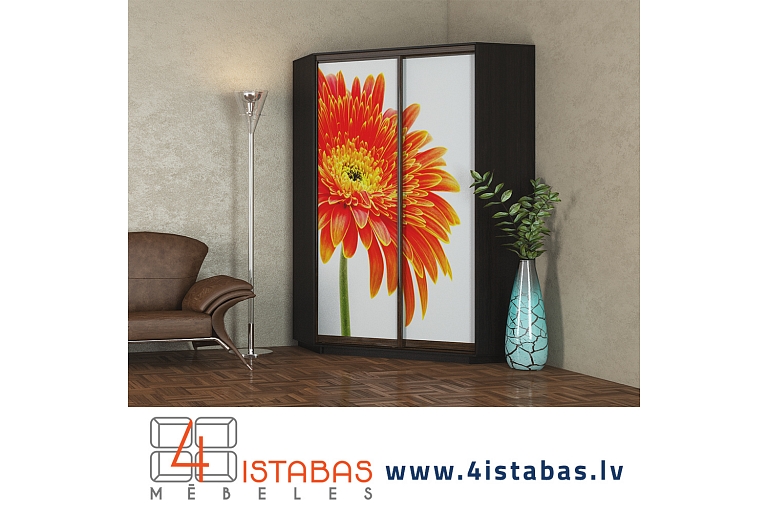 Closet with sliding doors, spacious corner wardrobe, furniture online store Latvia Valmiera Vidzeme furniture online