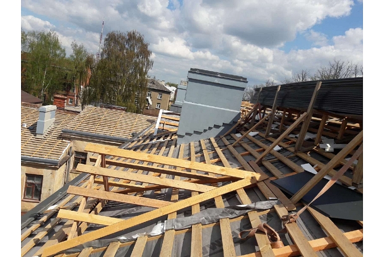 Construction works in Daugavpils