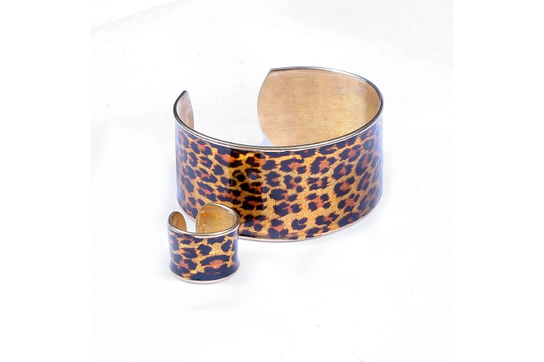 Contemporary silver jewelry with gold plating