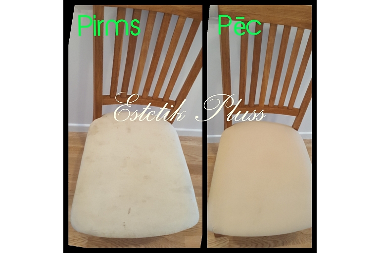 Dry cleaning of suede chairs, cleaning services