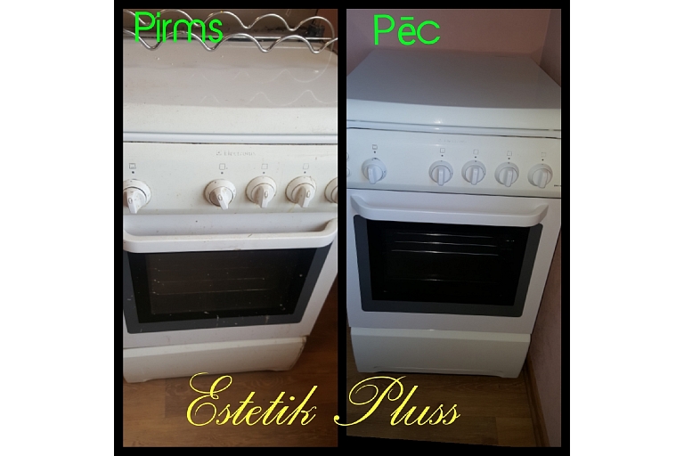 General cleaning after tenants, cleaning the stove