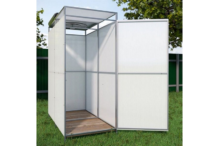 Summer shower with anteroom
