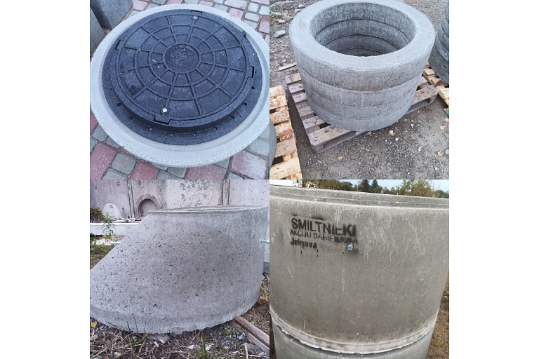 Well curbs for well and sewerage