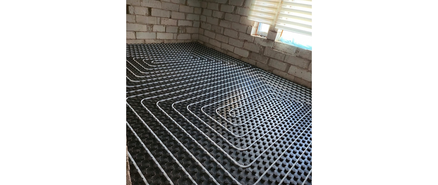 Underfloor heating installation