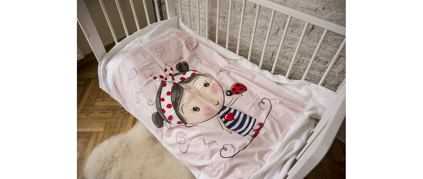 Linen bed linen for children