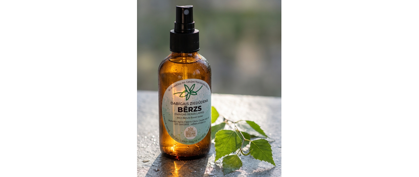Bērza hidrolāts (ziedūdens) Zindari