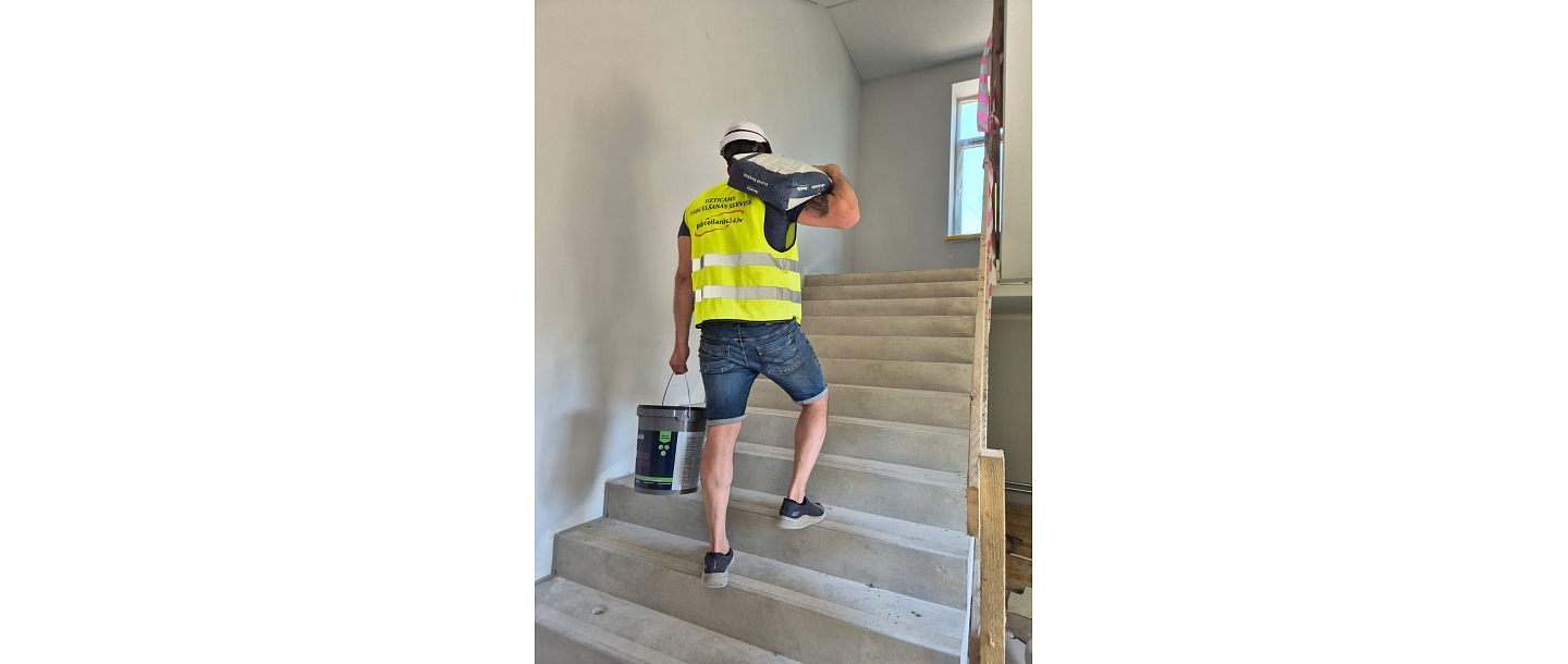 Construction material delivery