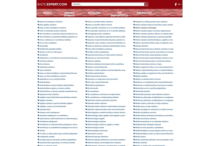 balticexport.com catalog