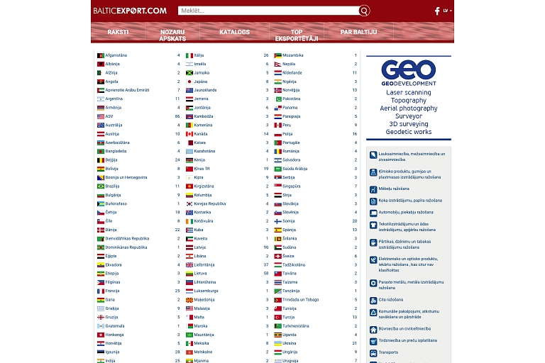 balticexport.com foreign cooperation partners