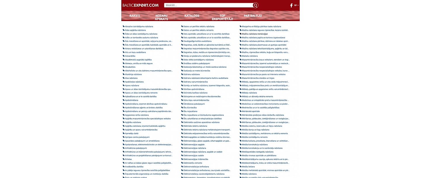 balticexport.com catalog