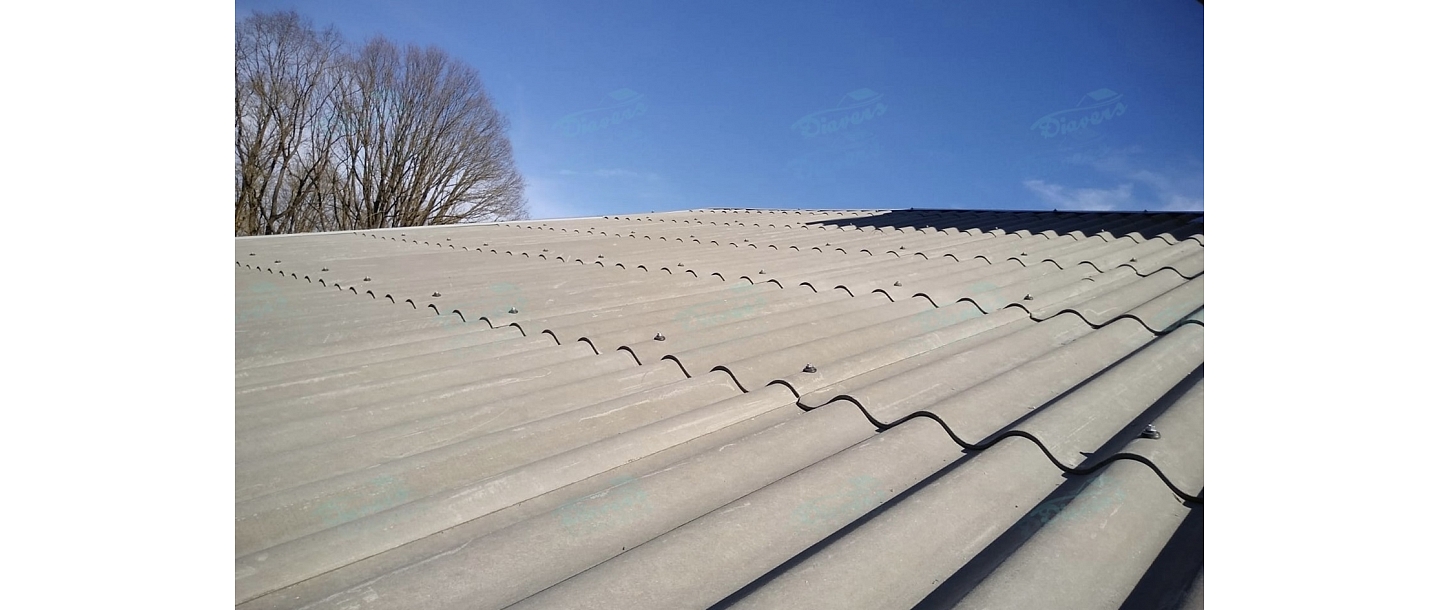 Asbestos-free slate installation