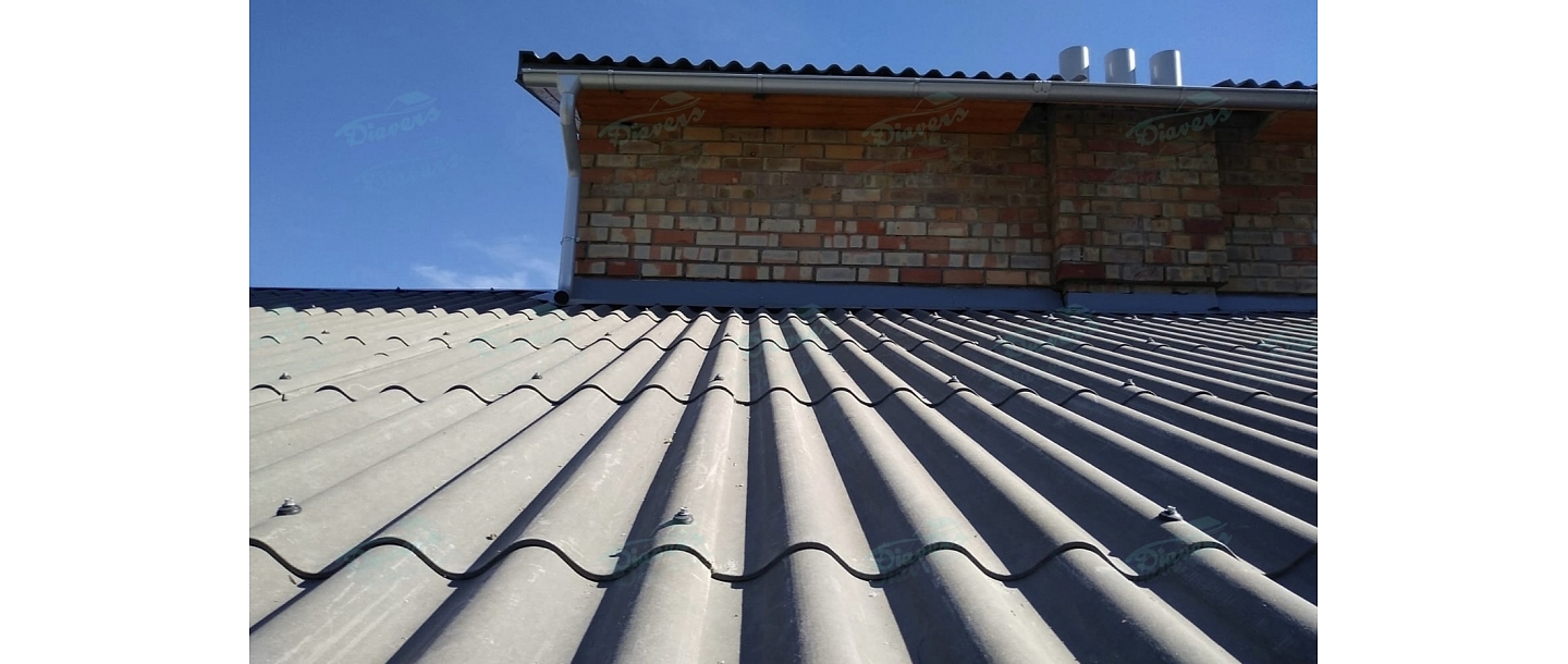 Asbestos-free slate installation