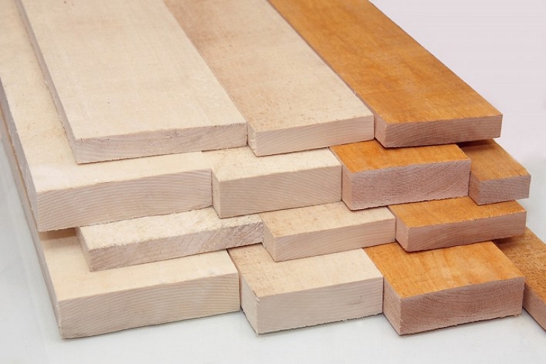 Wood materials for saunas and baths