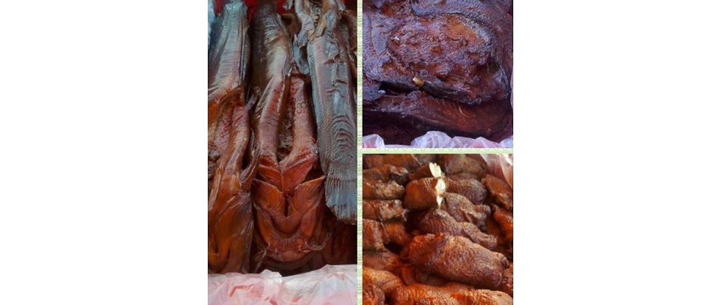 Smoked meat and fish