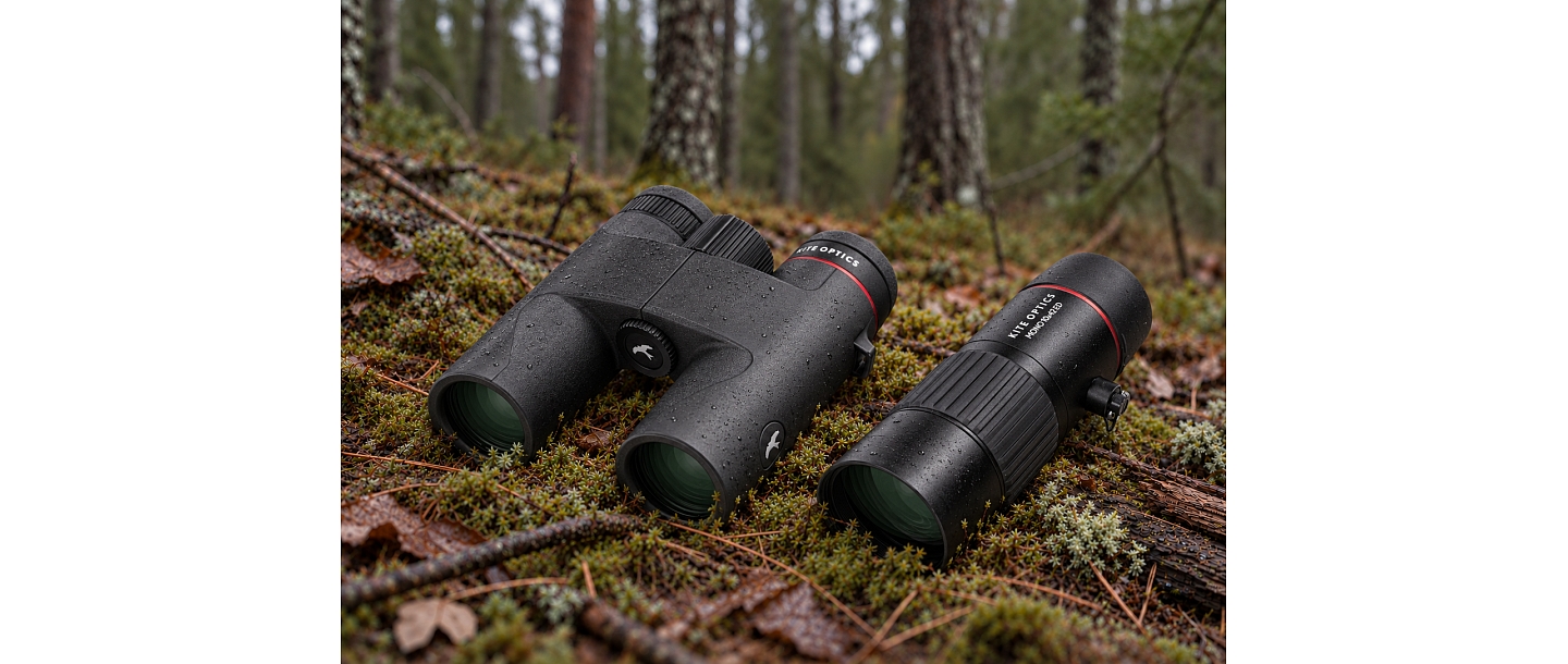 Binoculars, monocles