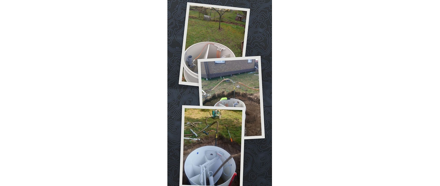 Assembly works of the biological sewage system