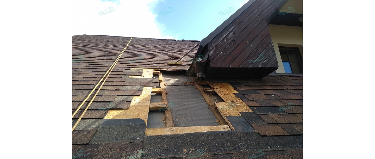 Bitumena šindeļu remonts