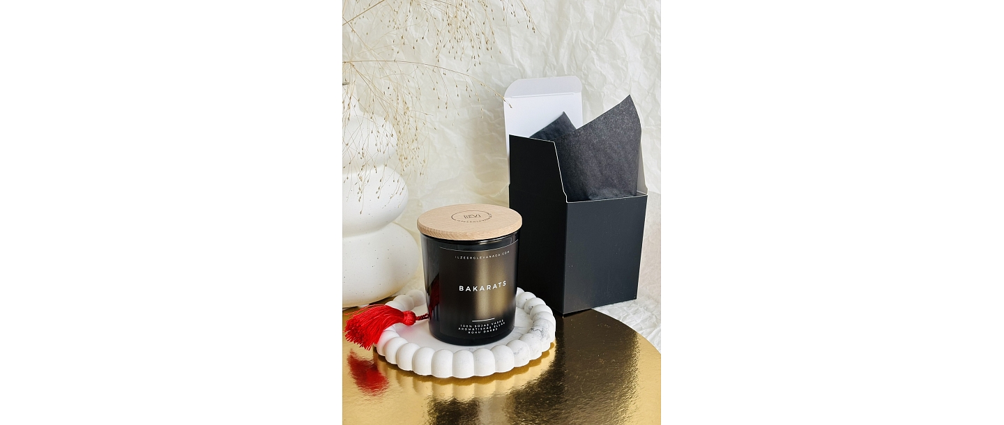 Biznesa dāvanas svētkos, dabīgās sveces, roku darbs