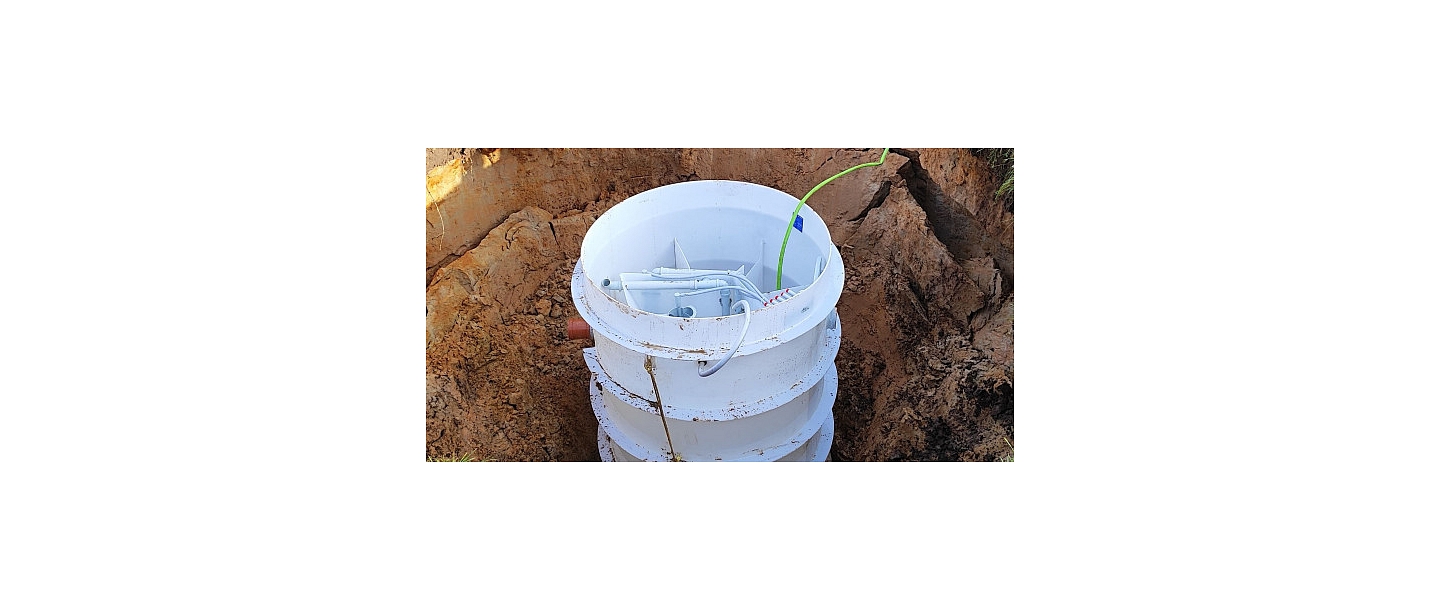 Excavation of the equipment and construction of the infiltration field in Jaunciem