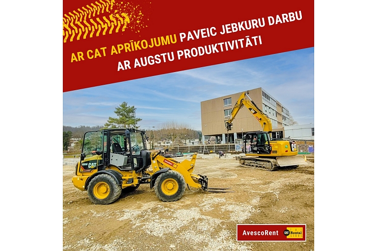 CAT equipment for construction and other projects