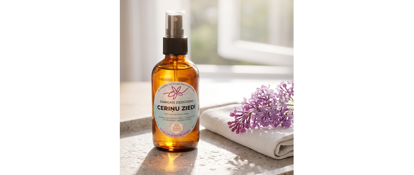 Ceriņu hidrolāts (ziedūdens) Zindari
