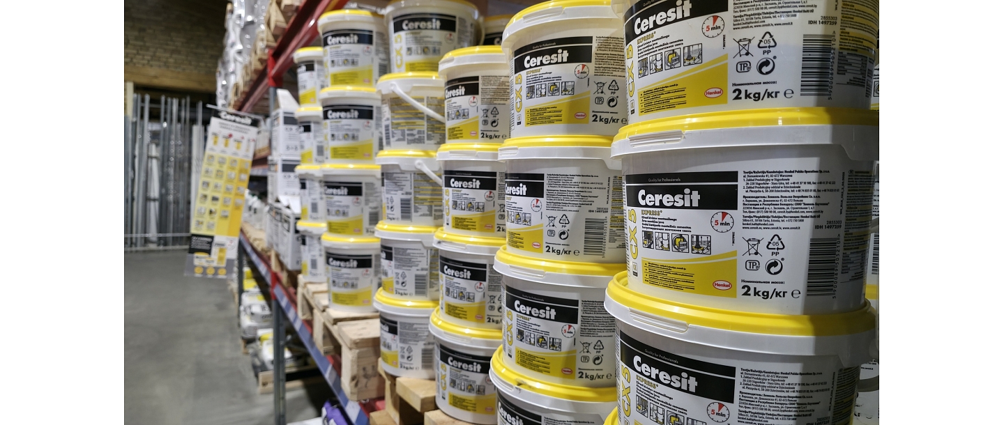 Ceresit CX5 stends Profcentrs veikalā