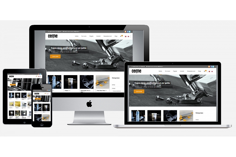 TOP Design developed a responsive e-commerce website for an industrial products company